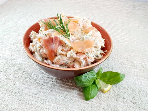 gerookte zalmsalade